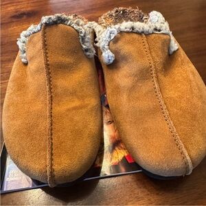 Free People Brown Suede Clogs